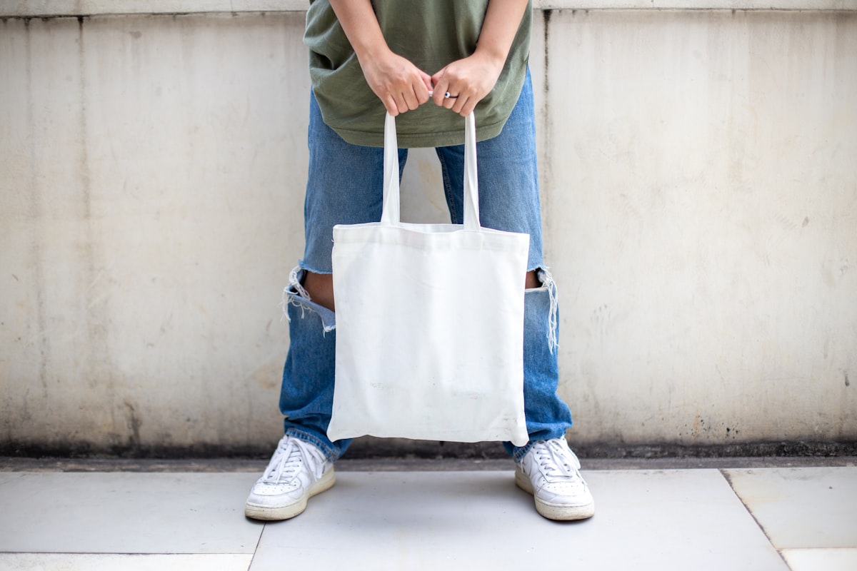 Plain Linen Tote
