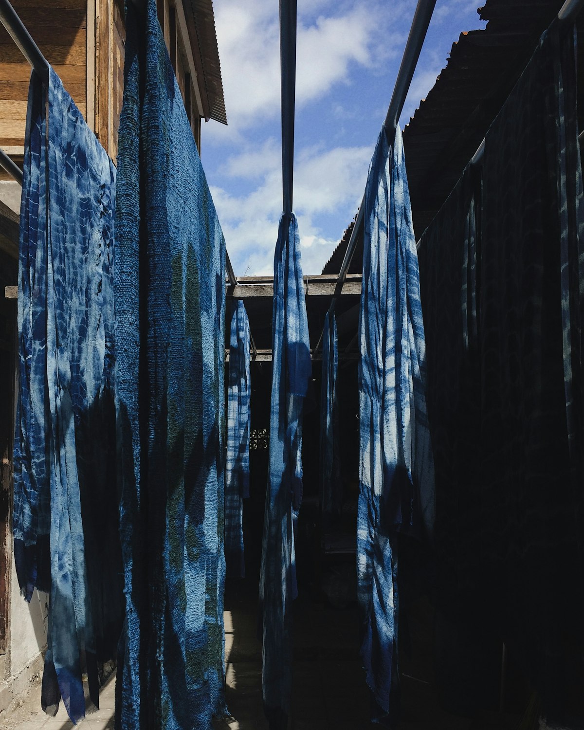 Natural Dye · Cyanotype Scarf